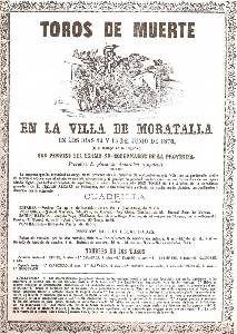 Cartel de toros en Moratalla [cartel toros]