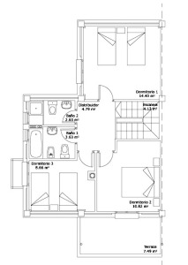 Plano de una vivienda
