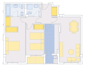 Plano de una vivienda
