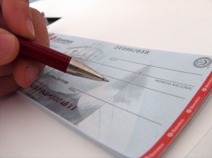 Pago mediante cheque
