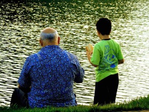 Abuelo y nieto