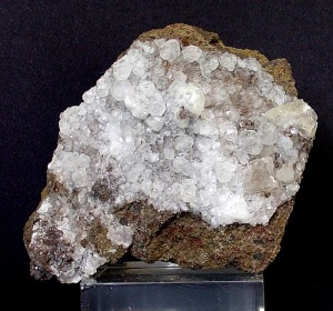 Cristales de analcima. Ejemplar de la coleccin del rea de Geologa de la Universidad de Murcia [analcima]