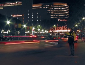 Guardia urbano en Barcelona 