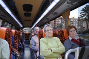 En el autob�s a Valencia 