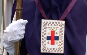Detalle de la antigua cruz de la orden trinitaria  