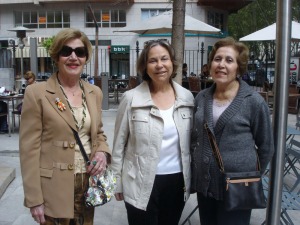 Posando antes de entrar 