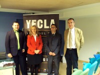 El concejal de Festejos, Juan Miguel Macho, la directora general de Turismo, Marina Garca, el concejal de Agricultura, Felipe Martnez-Quintanilla y el presidente de la Asociacin, Juan Pedro Castao