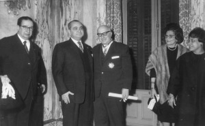 Antonio Oliver, en el Acto de Imposicin de la Orden de Rubn Daro en el Grado de Gran Oficial, concedida por el Gobierno de Nicaragua. Madrid, 1961 [Antonio Oliver]