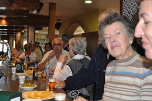 degustando la cerveza por fin 