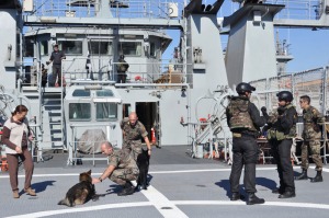 Patrulleros como haciendo algo 