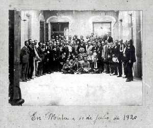 Reuni�n en el Casino el 10 de julio de 1920.