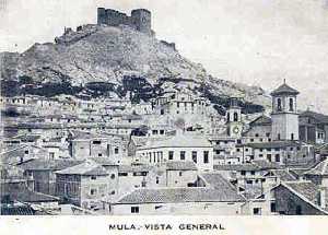 Vista panor�mica de Mula en los a�os 30.