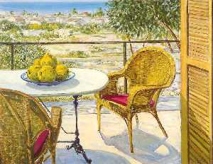 Membrillos en la terraza