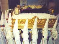 Trono del Santsimo Cristo del Amparo en el Viernes de Dolores
