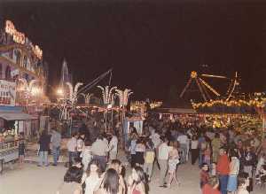  Imgen del espacio destinado a los feriantes [Archena_Fiestas del Corpus] 