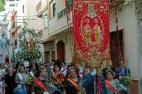 Paso de la Romera por calle de Abarn 