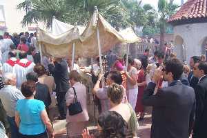 El Lignum Crucis sale del Henchidor [Ulea_Fiestas de la Santa Cruz] 