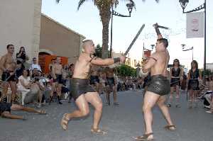 Simulacro de lucha 
