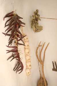 oras y ristras de ajos 