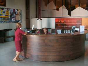 Recepcin del Centro de Visitantes La Merced 