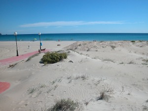 Playa Snipes, cerca del Casino, La Manga del Mar Menor (San Javier)