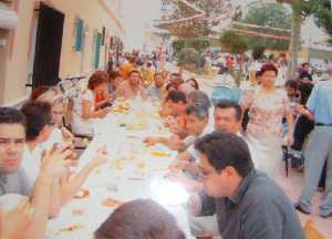 Degustacin de paella, Barriada Hispanoamrica 