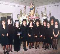 Manolas con la Virgen de la Purisima 