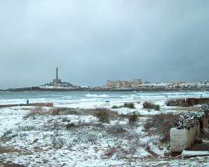 Nieve en Cabo de Palos [Cartagena_Rincn de San Gins]