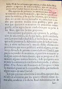 Prospecto del Semanario Literario y Curioso. Pagina 7