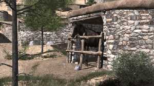 Recreacin de un posible establo [La Bastida de Totana]