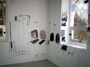 Obra en la sala de exposicin del Centro Prraga