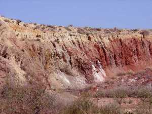 Arcillas y yesos del Trisico Superior en la Cabecera del Ro Chcamo