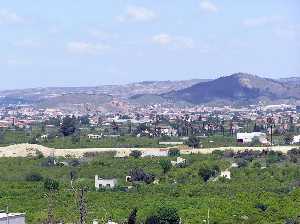 Huertas de Los Ramos y al fondo Alqueras