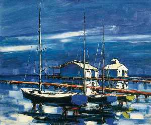 1974. Antonio Medina Bardn. ''Balandros en el Mar Menor''