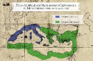 Zonas de influencia en el Mediterrneo