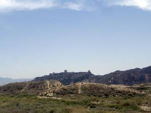Vista de Ro Con el Castillo de Lorca al Fondo 