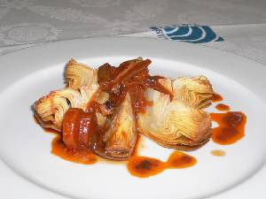 Alcachofas en salsa 